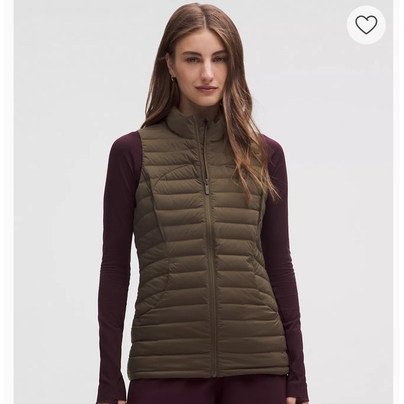 Lululemon Womens Sz 4 Pack it Down Goose Puffer Packable Vest Shiny Olive Brown‎ - Picture 13 of 15